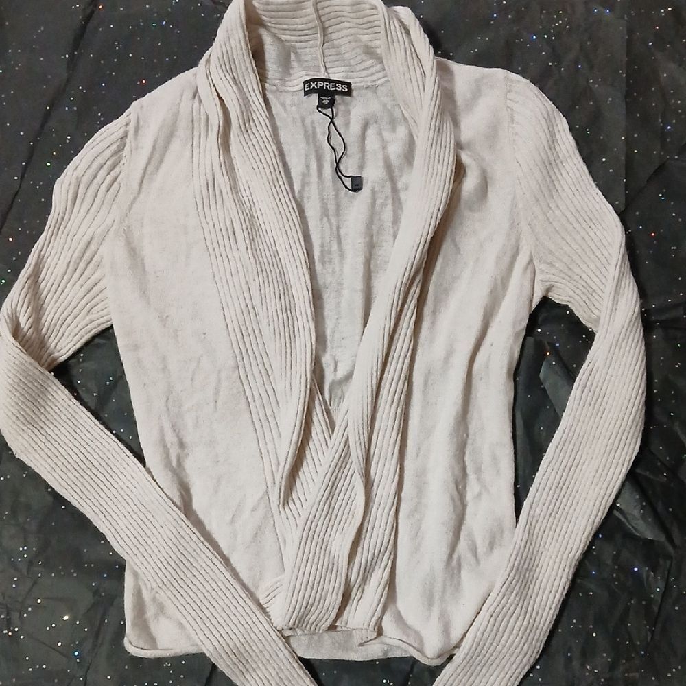 Express Cream Lightweight Cardigan Women's Size Extra Small